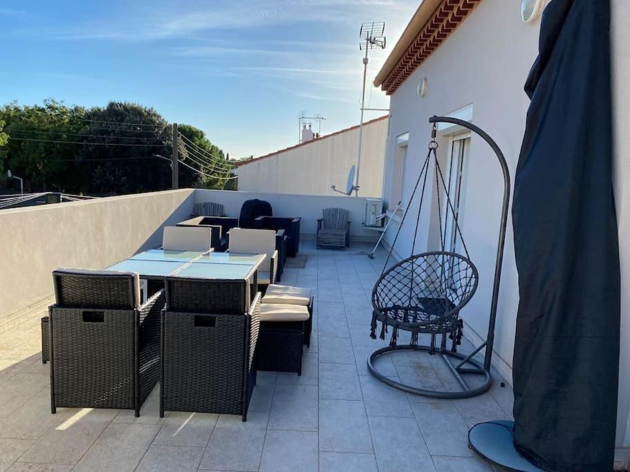Belle Maison 100M2 Avec Terrasse Et Parking Prive Béziers Exterior foto